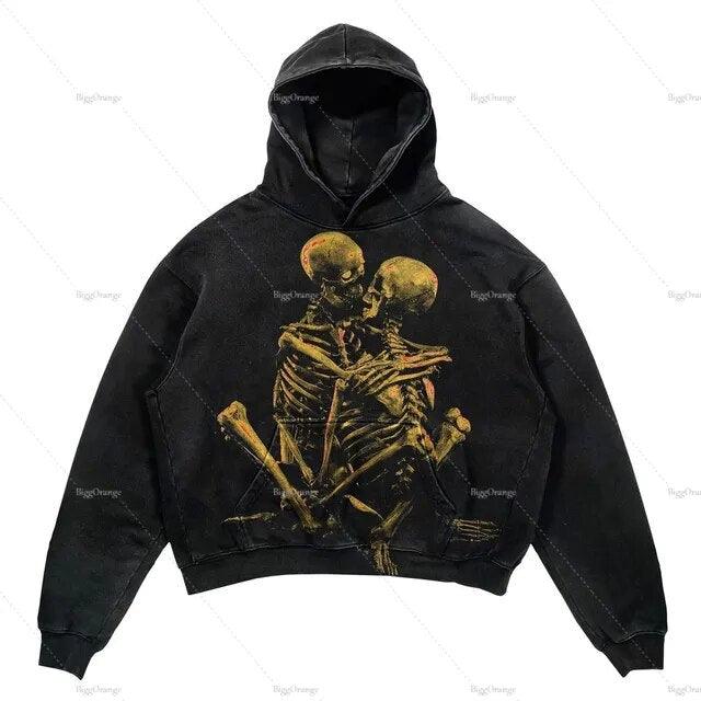 Punk Wind Ninja Printed Hoodies - ENVYWEAR