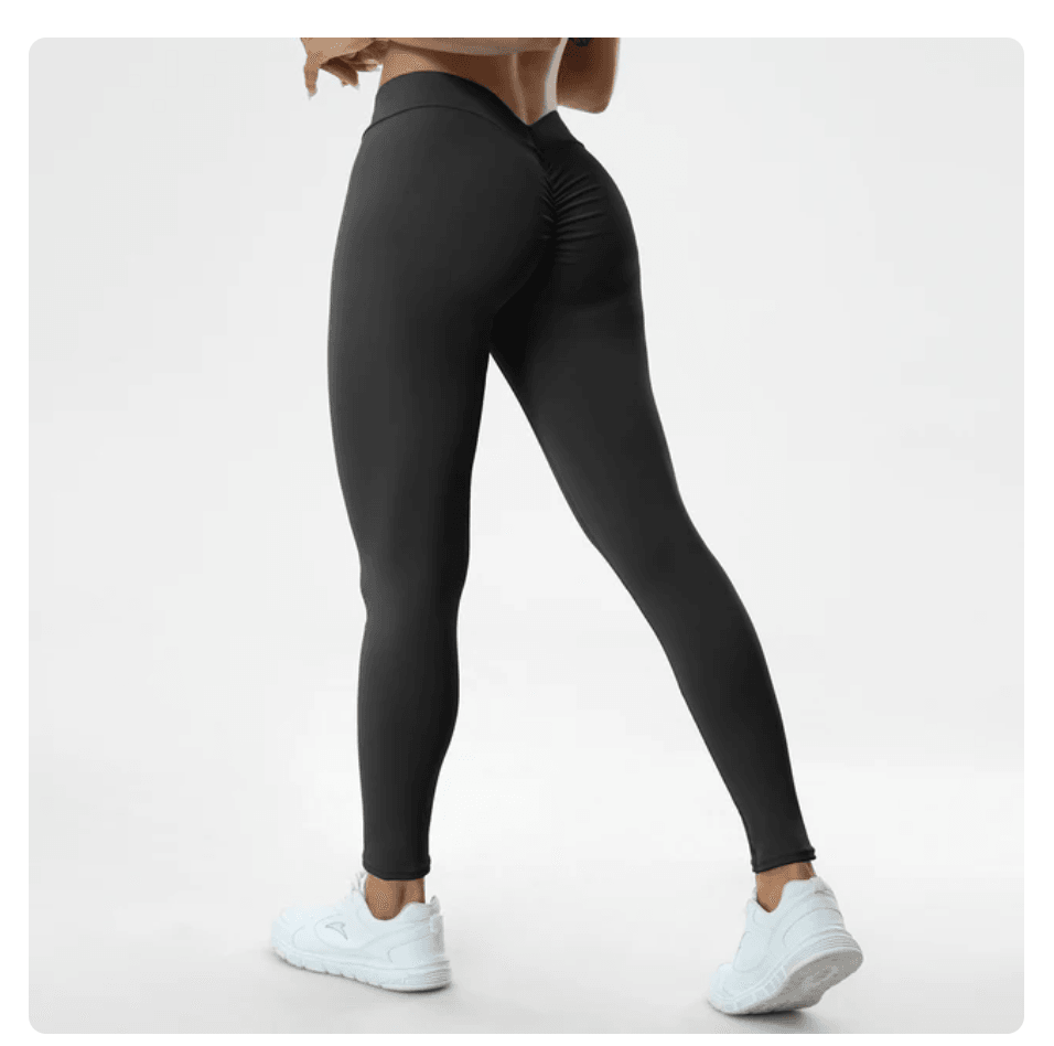Sexy V Butt Push Up Fitness High Waist Pants - ENVYWEAR