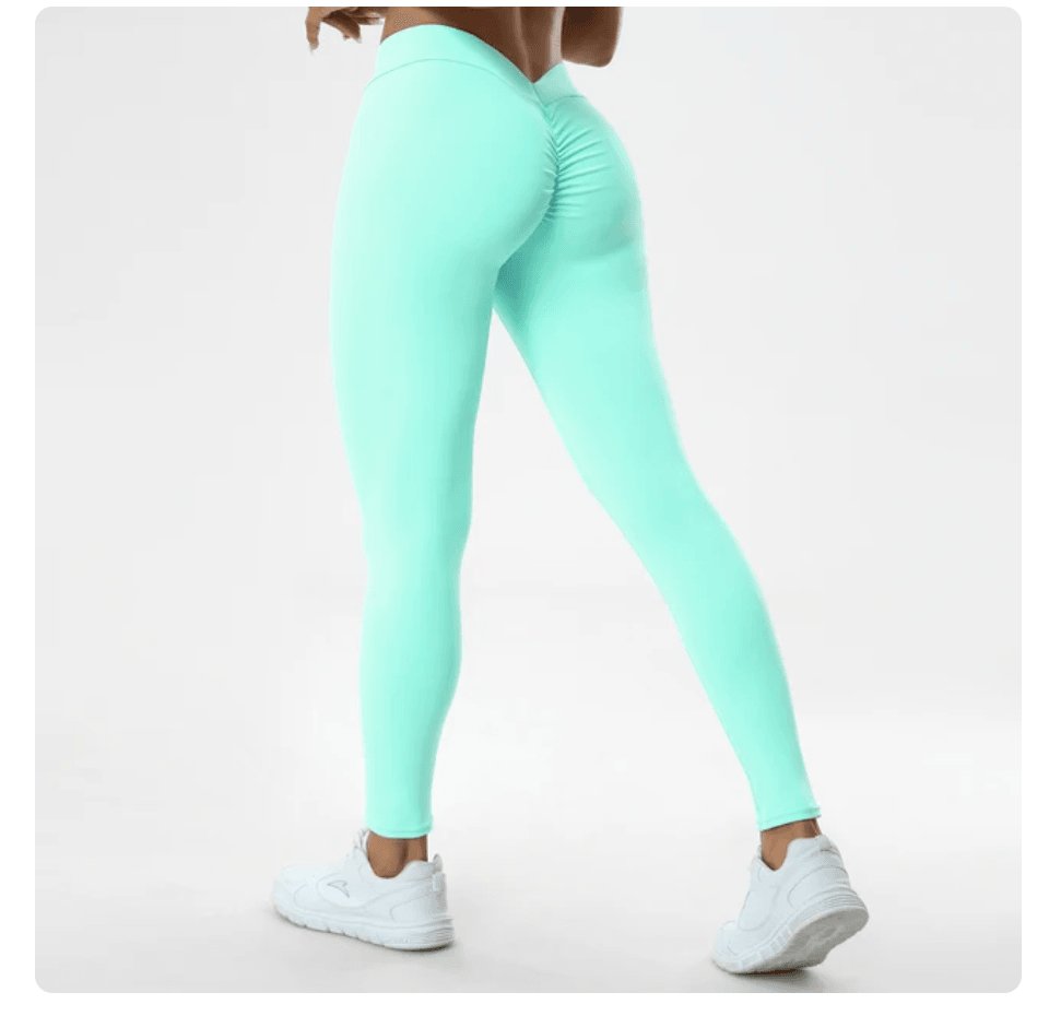 Sexy V Butt Push Up Fitness High Waist Pants - ENVYWEAR