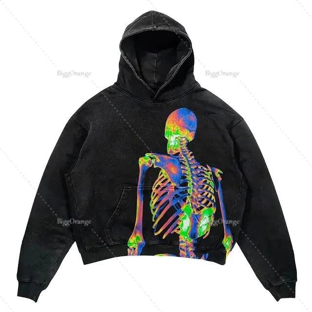 Punk Wind Ninja Printed Hoodies - ENVYWEAR