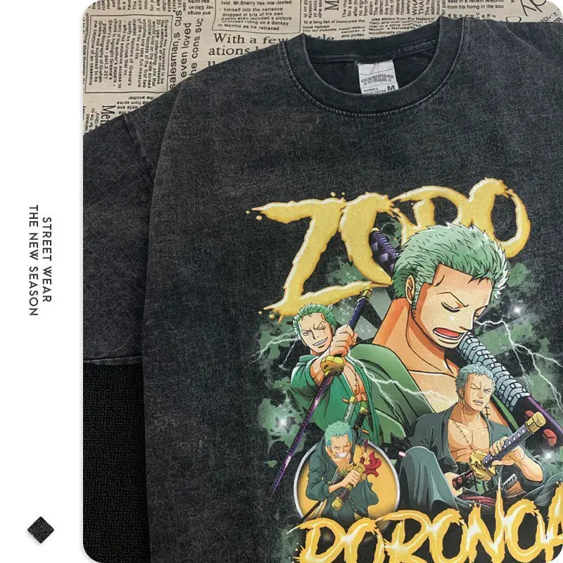 "One Piece" T-shirts Oversized - ENVYWEAR
