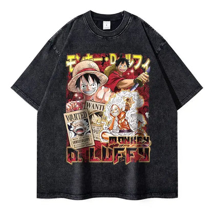"One Piece" T-shirts Oversized