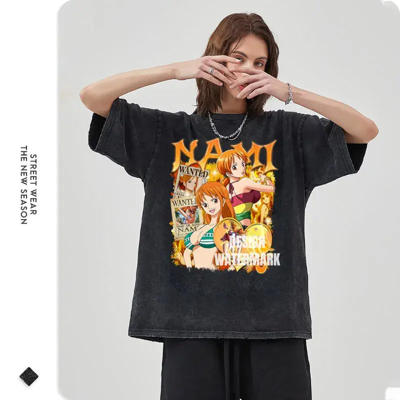 "One Piece" T-shirts Oversized - ENVYWEAR