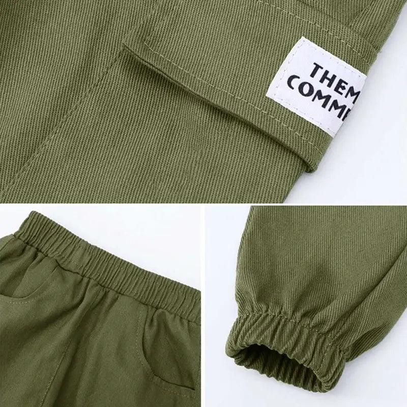 Boys Cargo Pants Spring Autumn - ENVYWEAR