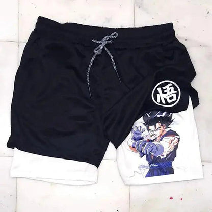 Anime Shorts Hommes Fitness Gym Formation