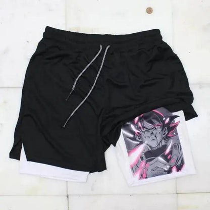Anime Shorts Hommes Fitness Gym Formation