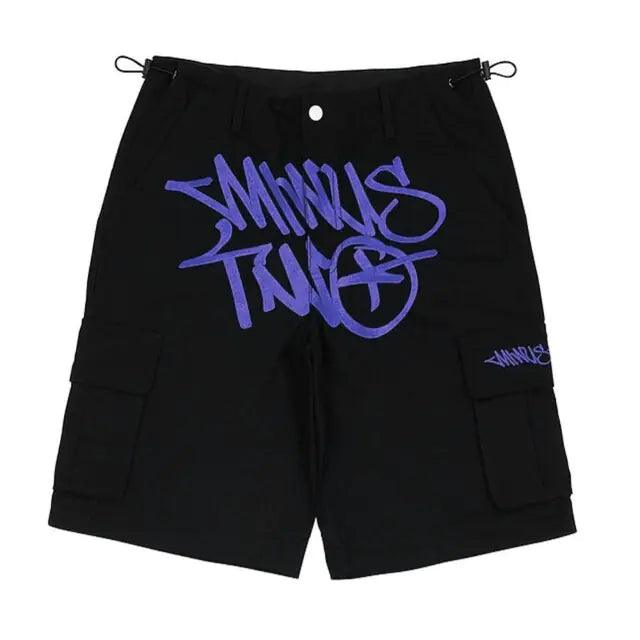 Y2k Shorts Hip Hop Denim Gym Shorts - ENVYWEAR