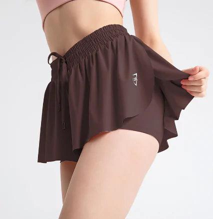 Flowy Running Yoga Workout Shorts - ENVYWEAR