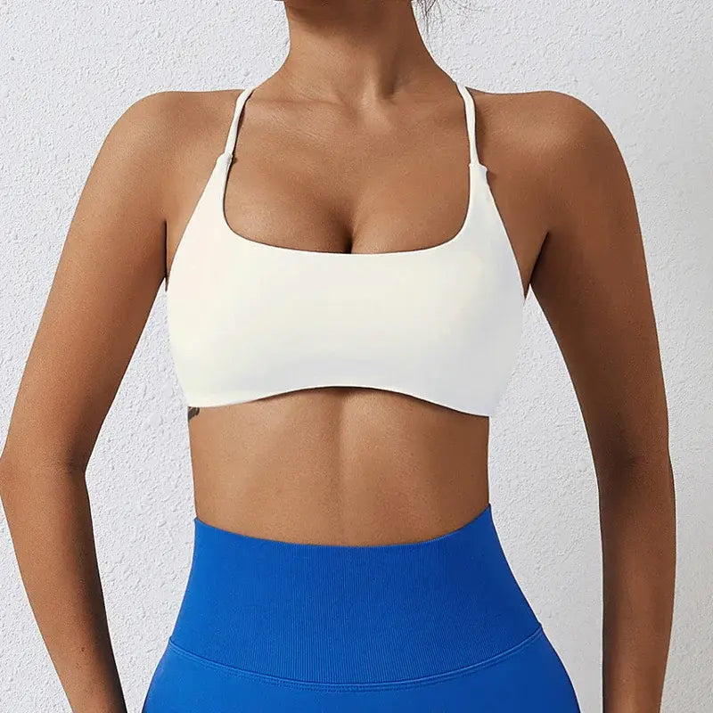 Fitness Back Cross Yoga Bra - ENVYWEAR