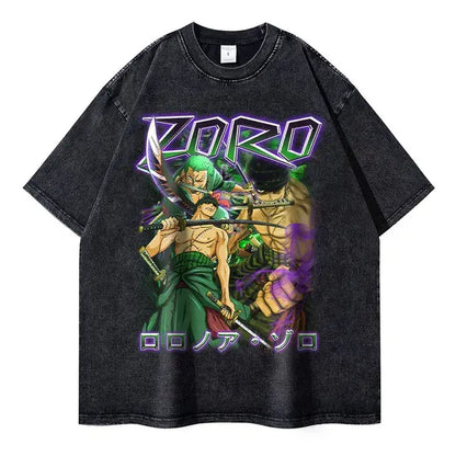 "One Piece" T-shirts Oversized