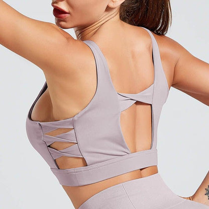 Soutien-gorge de sport respirant et résistant aux chocs