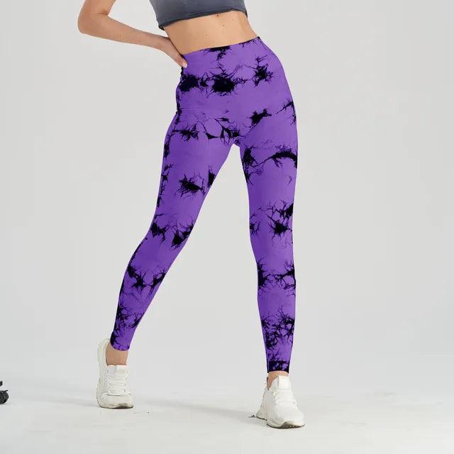 Seamless Tie Dye Leggings - ENVYWEAR
