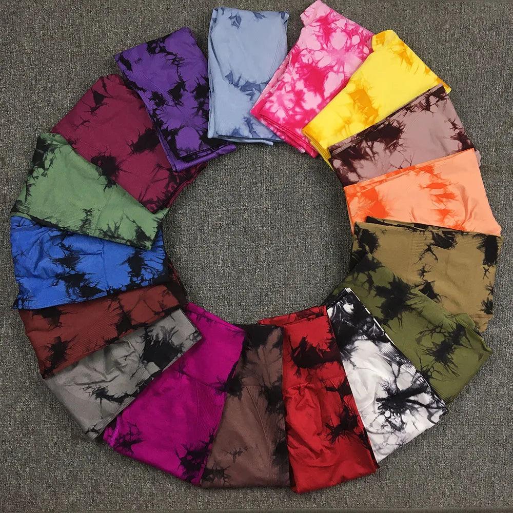 Seamless Tie Dye Leggings - ENVYWEAR