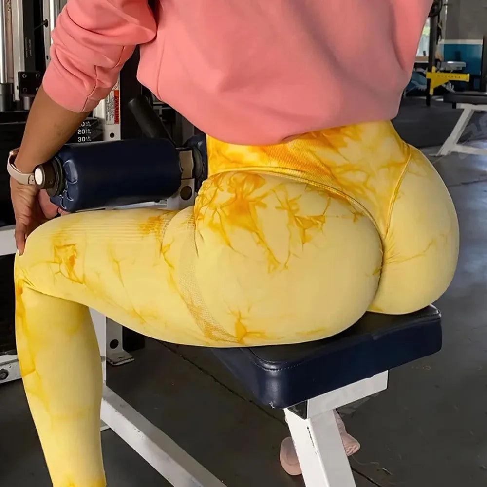 Seamless Tie Dye Leggings - ENVYWEAR