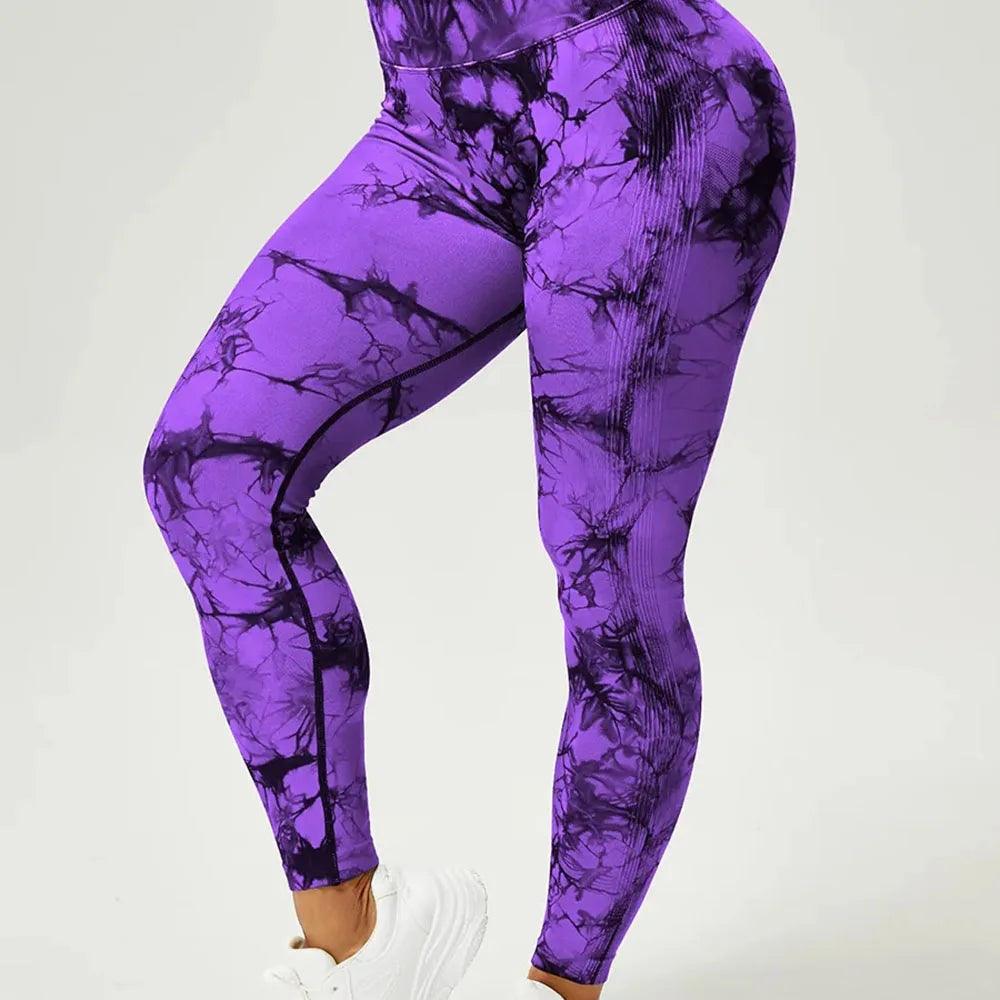 Seamless Tie Dye Leggings - ENVYWEAR