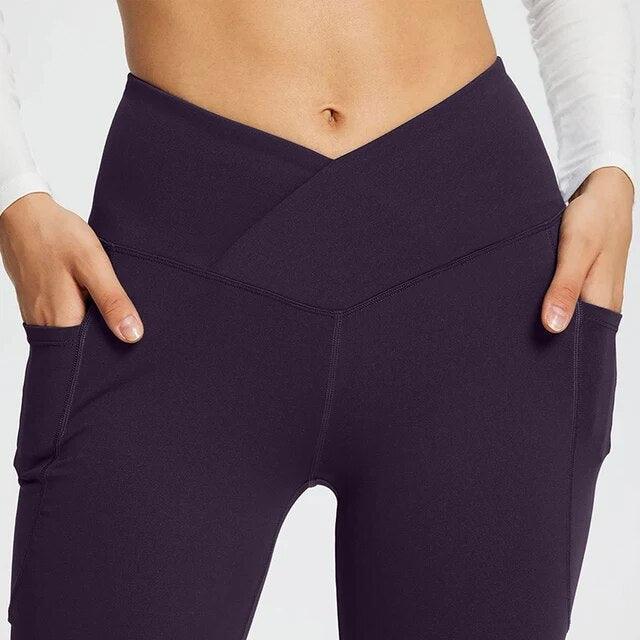 Legging évasé avec poches latérales