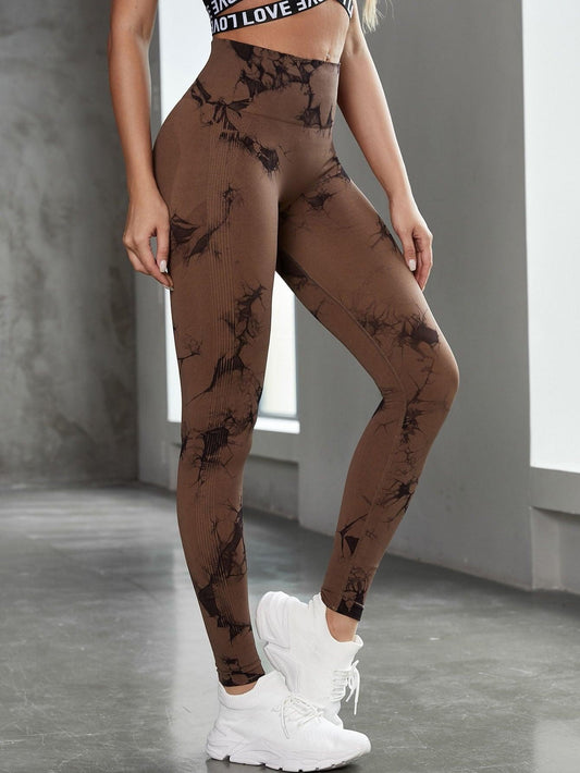 Pantalon de yoga Tie Dye vibrant pour un entraînement élégant