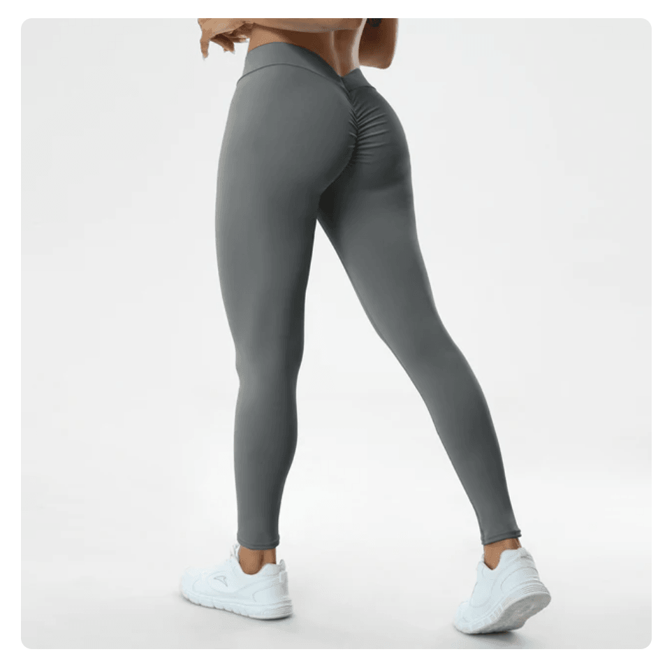 Sexy V Butt Push Up Fitness High Waist Pants - ENVYWEAR