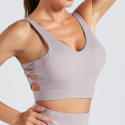 Soutien-gorge de sport respirant et résistant aux chocs