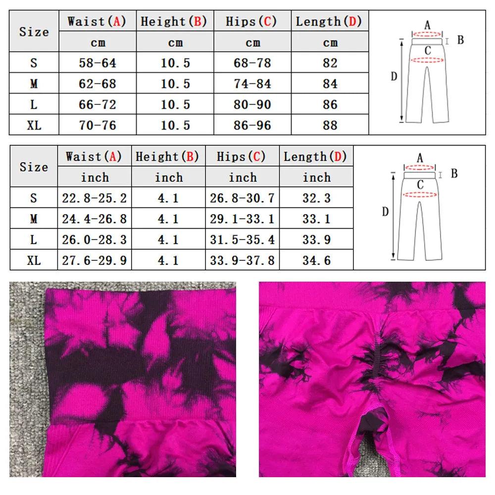 Seamless Tie Dye Leggings - ENVYWEAR